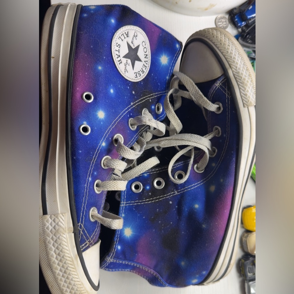 Converse Blue and Purple Cosmic Sneakers